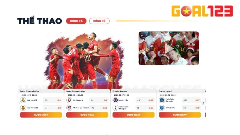 Sảnh thể thao đa dạng kèo cược hấp dẫn