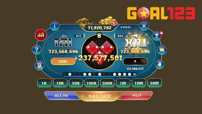 App Đánh Tài Xỉu Goal123 Uy Tín, An Toàn, Tỷ Lệ Win 88% 3 Luật đánh Tài Xỉu rất đơn giản với cửa cược đa dạng